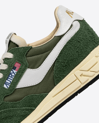 AUTRY Abbigliamento e accessori SNEAKERS REELWIND LOW IN NYLON E SUEDE MILITARY