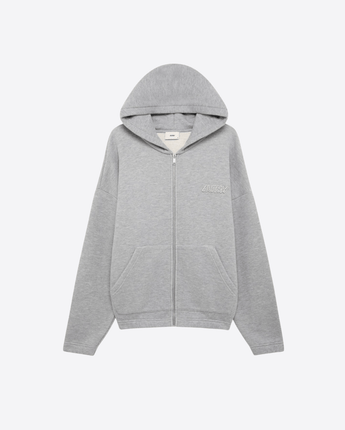 AUTRY FELPA A ZIP INTERA CON CAPPUCCIO E LOGO IN TONO UNISEX