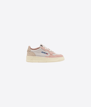 AUTRY ROSA / 26 SNEAKERS MEDALIST KIDS LOW IN SUEDE COLORE POWDER PINK E SAND