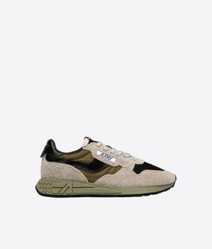 AUTRY SCARPE SNEAKERS REELWIND LOW IN SUEDE E NYLON NERO SPIAGGIA E DRIED HERB
