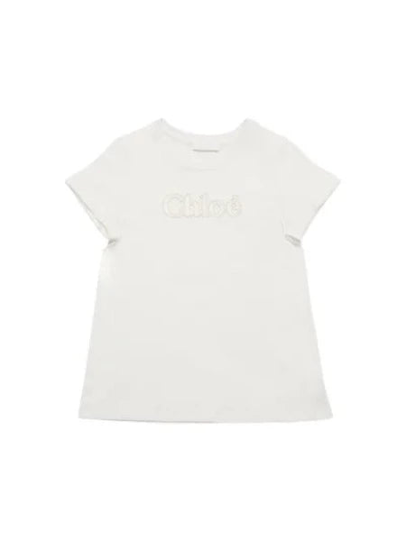 CHLOE' | T-SHIRT IN JERSEY DI COTONE CON LOGO