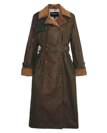 BARBOUR Abbigliamento e accessori OLIVE / 12/40 TRENCH CERATO BRACKLEY