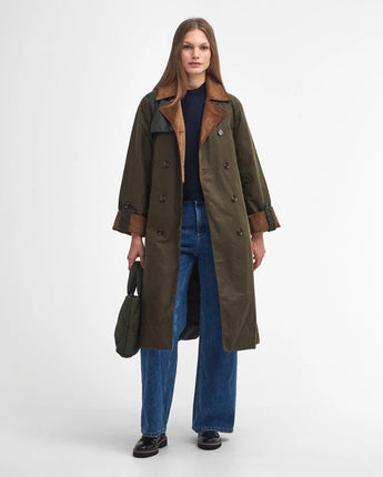 BARBOUR Abbigliamento e accessori OLIVE / 12/40 TRENCH CERATO BRACKLEY