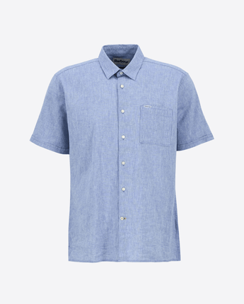 BARBOUR CAMICIA CLASSIC BLUE / M CAMICIA NELSON A MANICHE CORTE