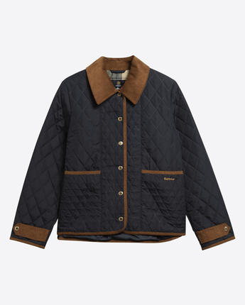 BARBOUR GIACCA GIACCA TRAPUNTATA AINSDALE CON FINITURA PATCHWORK