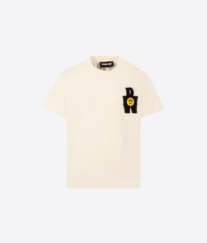 BARROW CREMA / 8A T-SHIRT BARROW CON STAMPA BEAR BASEBALL