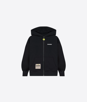 BARROW FELPA NERO / 8A FELPA ZIP STICKERS