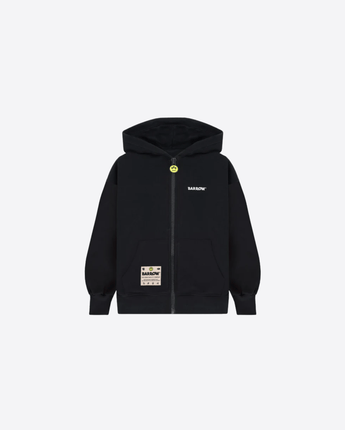 BARROW FELPA NERO / 8A FELPA ZIP STICKERS