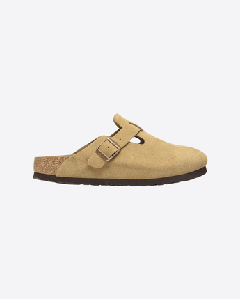 BIRKENSTOCK SCARPE CREMA / 37 BOSTON IN PELLE SCAMOSCIATA