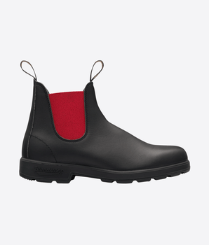 BLUNDSTONE SCARPE CHELSEA BOOTS - BLACK & RED 508