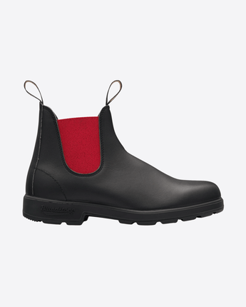 BLUNDSTONE SCARPE CHELSEA BOOTS - BLACK & RED 508