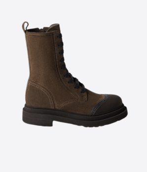 Brunello Cucinelli SCARPE BOOT IN CAMOSCIO