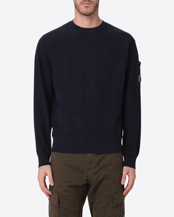 C.P. COMPANY FELPA FELPA GIROCOLLO IN COTONE GARZATO