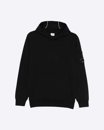 C.P. COMPANY MAGLIA NERO / 4A FELPA CON CAPPUCCIO C.P. COMPANY