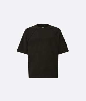 C.P. COMPANY T-SHIRT BLACK / M T-SHIRT A MANICHE CORTE