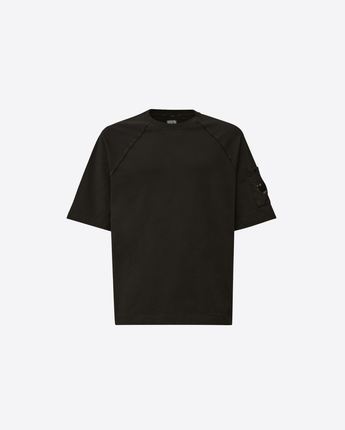 C.P. COMPANY T-SHIRT BLACK / M T-SHIRT A MANICHE CORTE