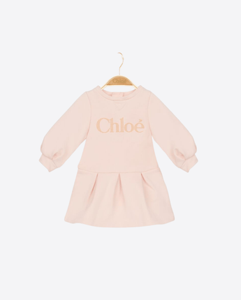 CHLOE ABITO PETAL PINK / 9M ABITO A MANICHE LUNGHE