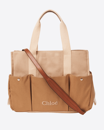 CHLOE BORSA UNI BORSA PER IL CAMBIO IN COTONE CON LOGO CHLOE