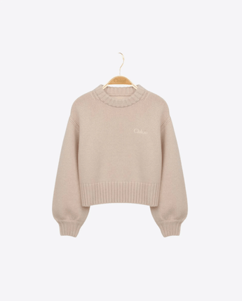 CHLOE FELPA BEIGE / 12A FELPA GIROCOLLO