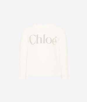 CHLOE T-SHIRT T-SHIRT A MANICA LUNGA CON LOGO