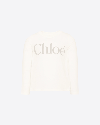 CHLOE T-SHIRT T-SHIRT A MANICA LUNGA CON LOGO