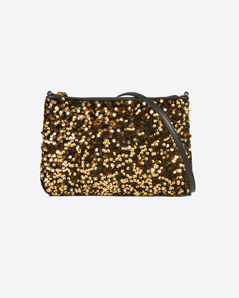 COCCINELLE Abbigliamento e accessori ORO crossbody paillettes