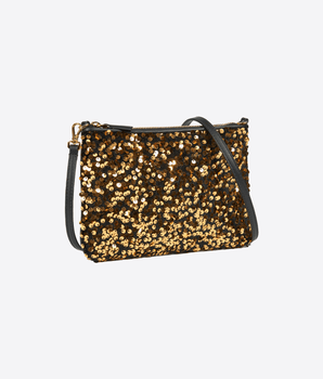 COCCINELLE Abbigliamento e accessori ORO crossbody paillettes