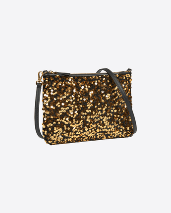 COCCINELLE Abbigliamento e accessori ORO crossbody paillettes