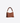 COCCINELLE BORSA COGNAC/NOIR BORSA A SPALLA IN PELLE DOUBLE