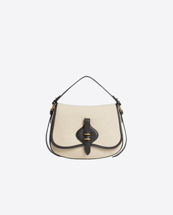 COCCINELLE BORSA NATURAL/NERO / UNI BORSA MAVERY MEDIUM