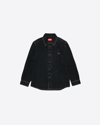 DIESEL CAMICIA CAMICIA IN DENIM CON RICAMO LOGO D