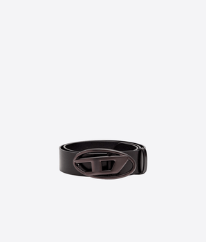 DIESEL CINTURA CINTURA 3.9CM IN PELLE CON FIBBIA OVAL DI METALIZZATA