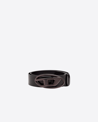 DIESEL CINTURA CINTURA 3.9CM IN PELLE CON FIBBIA OVAL DI METALIZZATA