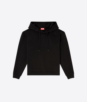 DIESEL FELPA CON CAPPUCCIO IN COTONE CON LOGO OVAL D DIESEL