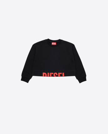 DIESEL FELPA FELPA CON LOGO TAGLIATO