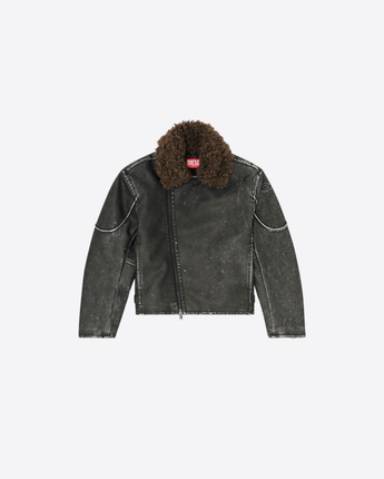 DIESEL GIACCA GIACCA BIKER CON COLLO STACCABILE