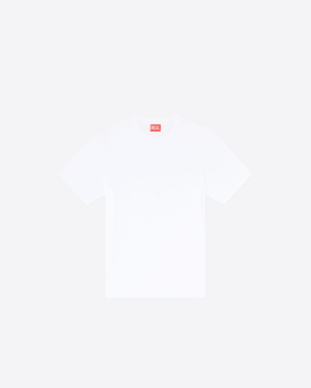 DIESEL T-SHIRT T-SHIRT IN INTERLOCK DI COTONE CON RICAMO