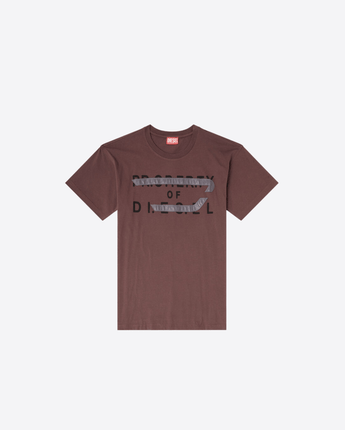 DIESEL T-SHIRT T-SHIRT REGULAR CON APPLICAZIONE D