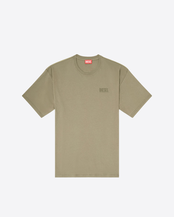 DIESEL T-SHIRT T-SHIRT RELAXED CON STAMPA MIMETICA SULLA SCHIENA
