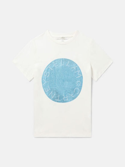 STELLA McCARTNEY | T-SHIRT CON LOGO METALLICO