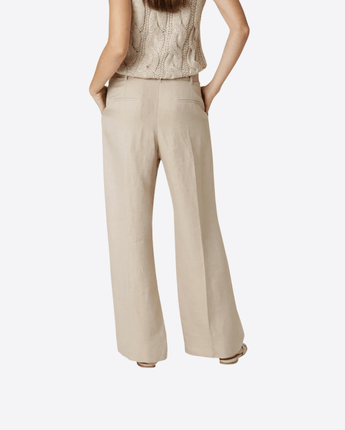 ELEVENTY Abbigliamento e accessori CAMMELLO / 38 PANTALONE LINO UNITO