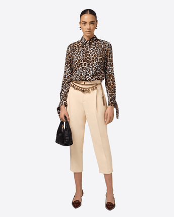 Elisabetta Franchi Abbigliamento e accessori ANIMALIER / 40 CAMICIA IN GEORGETTE