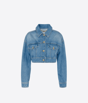 Elisabetta Franchi Abbigliamento e accessori JEANS / 40 Giubbotto corto oversize in denim