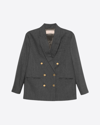 Elisabetta Franchi Abbigliamento e accessori STEEL / 10A BLAZER IN TWILL