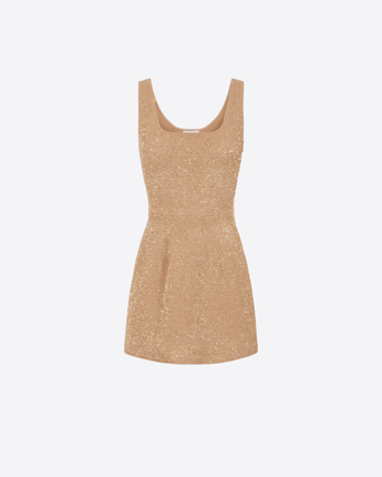 ELISABETTA FRANCHI ABITO MINI ABITO IN MAGLIA CON PAILLETTES