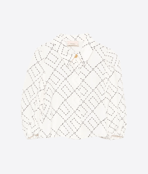 Elisabetta Franchi CAMICIA MILK / 3A CAMICIA CON STAMPA MONOGRAM