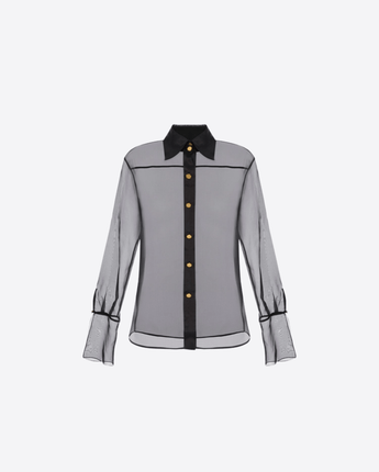 Elisabetta Franchi CAMICIA NERO / 40 CAMICIA IN ORGANZA