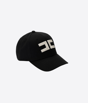 ELISABETTA FRANCHI CAPPELLO NERO / S CAPPELLO CON LOGO