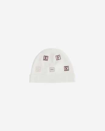 Elisabetta Franchi CAPPELLO PANNA / 3M CAPPELLINO NEONATA CON LOGO