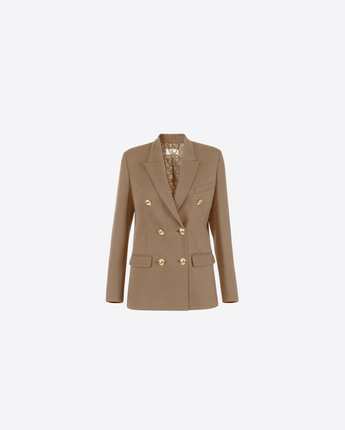 ELISABETTA FRANCHI GIACCA ARGILLA / 40 GIACCA DOPPIOPETTO IN GABARDINA